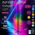 Торшер RGB, лампа RGB, светильник RGB 115 см, (Плоская) пульт и bluetooth