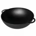 Сковорода Чугунная Жаровня Вок d260 h93 3,4л 2 Ручки Гардарика 1026