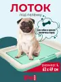 Туалет лоток для собак ZooOne Японский стиль 64*49*6 см, под одноразовую пелёнку, зелёный, P103-01