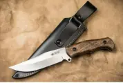 Туристический нож Caspian AUS-8 StoneWash Орех