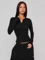 Лонгслив FEELZ Mona, размер XS, , черный