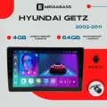 Магнитола Android 13 Hyundai Getz (2002-2011) Версия 1 , 4/64GB, DSP, 4G модем, Хендай Гетц / Мультимедиа + переходная рамка