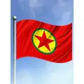 Флаг Рабочая партия Курдистана большого размера