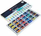 Краски акварельные художественные Ладога, 24 цвета, кювета 2,5 мл, картонная коробка, 20411912 (190213)