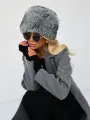 Шапка Золото Вятки Кировская Меховая Фабрика для женщин, размер 56-59, серый