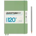 Блокнот Leuchtturm Edition А5, в линейку, пастельный зеленый, 203 страниц, твердая обложка