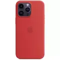 Чехол Silicone Case, MagSafe, для iPhone 14 Pro, силикон, red