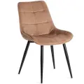 Стул кухонный TetChair ABRUZZO ( mod. 8060) со спинкой, 1 шт, вельвет, коричневый