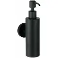Дозатор для жидкого мыла черный настенный метталический