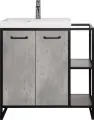 Тумба под раковину без столешницы Style Line Лофт 60/80 бетон