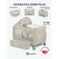 Детская кровать манеж Lionelo Sven Plus игровой для новорожденных
