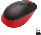 Мышь Logitech M190 черный/красный