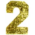 Пиньята Цифра 2 Золото