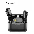 MAONO Микрофон петличный WAVE T1 mini Type-C, черный матовый, черный