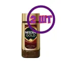 Кофе растворимый Nescafe Gold сублимированный с доб. молотого, стек/б 95 г (комплект 2 шт.) 6204813