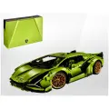 Конструктор Ламборгини зеленая, +3700 деталей. Lamborghini SIAN FKP 37 Green
