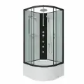 Душевая кабина Niagara NG-6708-14BKTG 90х90, поддон высокий, стекло прозрачное