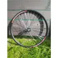 Колесо 29 заднее, гайки, дисковый тормоз, трещотка, двойной обод, VELO