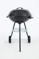 Гриль-барбекю Union Source, круглый, черный, складной, металлический, на угле, 44х45х75 см