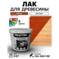 Лак акриловый Braiton для дерева лессирующий матовый 5 кг. Цвет Рябина быстросохнущий без запаха, для кухонных фасадов, для дерева
