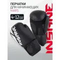 Перчатки боксерские INSANE MARS IN22-BG100, ПУ, черный, 6 oz