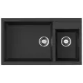 Кухонная мойка OMOIKIRI Tedori 86-2-LB-BL 86х50см искусственный гранит/черный