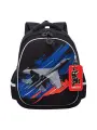 Школьный ранец формованный для мальчиков GRIZZLY RAz-587-10, черный, 28х36х20