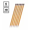 Набор 6 шт. - Карандаш чернографитный Koh-I-Noor 1500 4B, заточенный
