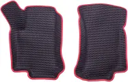 Передние ковры с бортами 3D EVA для Lada Granta. Цвет: Черный/Красный