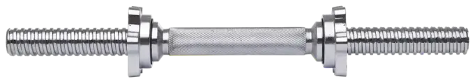 Гриф гантельный BB-107 d=25 мм, металлический, хромированный, 40 см