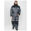 Костюм зимний Huntsman Полюс V-2 цвет Серый/Черный ткань Cell, разм. 64-66/182-188