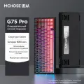 Механическая клавиатура MCHOSE G75Pro, 8000 мАч, переключатель matcha latte v2, Черный розовый