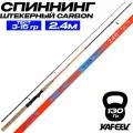Спиннинг для рыбалки штекерный PIL GRIM 240см 3-15 г. HIGH CARBON-Сверхлегкий
