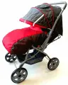 Коляска Stiony С2W-24 NEW прогулочная Red- Grey