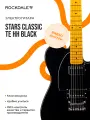 ROCKDALE Stars Classic TE HH Black электрогитара, телекастер, H-H, фиксированный бридж, цвет черый, глянцевое покрытие