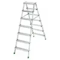 Стремянка алюминиевая Sarayli 7 ступеней двухсторонняя