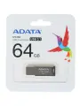 Память USB Flash 64 ГБ ADATA UV350 (AUV350-64G-RBK) - открытый, металл, USB 3.0