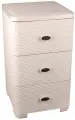 Комод из пластика альтернатива М2429 Плетенка 3-х секцион. (сл. кость)