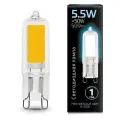 Лампа LED GAUSS G9, капсульная, 5.5Вт, G9, одна шт. [107809205]