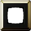 Рамка на 1 пост Gira ClassiX, универсальный монтаж, цвет латунь/черный