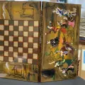 Шахматы-нарды Персидский базар Хатам, ручная работа, 55x50 см