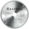 Пильный диск по алюминию KRAFTOOL Multi material 216x30 мм, 64Т 36953-216-30