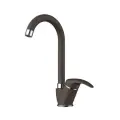 Смеситель для кухни OMOIKIRI Umi-DC с поворотным изливом / темный шоколад