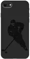 Силиконовый чехол на Apple iPhone SE (2022) / SE (2020) / 8 / 7 / Эпл Айфон СЕ 2022 / СЕ 2020 / 8 / 7 с рисунком Hockey Soft Touch черный