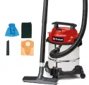 Пылесос строительный Einhell TC-VC1812/1S, 1250Вт, бак 12 л, нержавеющая сталь