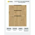Beneli Комплект фасадов для тумбы с 3 ящиками Color 59,6х71,6см, Дуб дикий