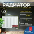 Радиатор стальной панельный ROMMER 200х700 нижнее подключение Ventil 22/200/700 Нить сантехническая