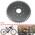 Новая 44-зубчатая задняя приводная звездочка, комплект крепления двигателя, комплект колодок, подходит для 49cc 66cc 80cc моторизованного велосипеда, задняя приводная звездочка