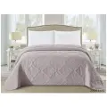 Стеганое покрывало 200х220 жаккардовое евро Cleo CAROLINE сливовое