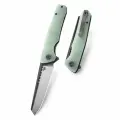 Нож Bestech Knives Slyther BG51B-2, складной, травмобезопасный, клипса, сталь 14C28N, прозрачный